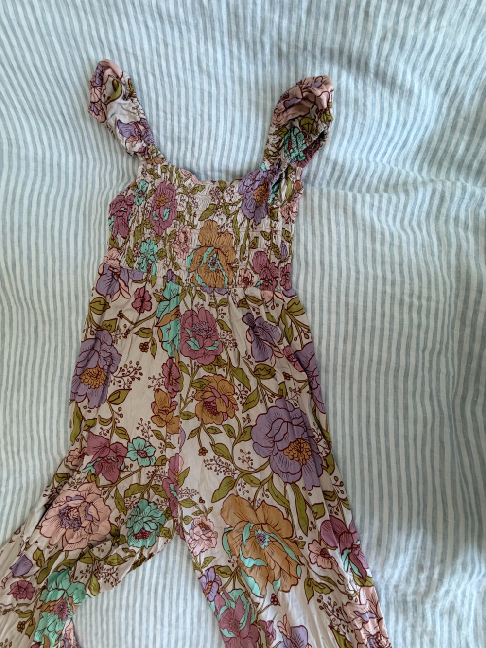 Free People Rolling Hills Wide Leg Floral Jumpsuit - Picture 8 of 8